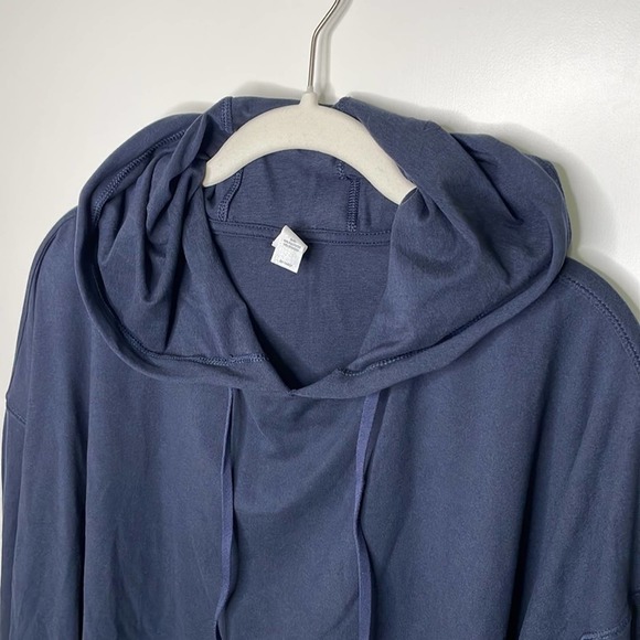 NWT 90 Degree by Reflex Women's Long Sleeve Hoodie Navy Large - Picture 3 of 6